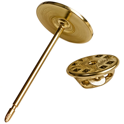 1" Solid Brass Pin With Butterfly Clutch